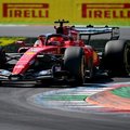 Charles Leclerc driving a Ferrari at the 2026 Italian Grand Prix at Monza