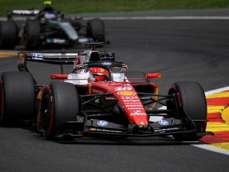 Ferrari driver Charles Leclerc at the Spa-Francorchamps circuit in 2026
