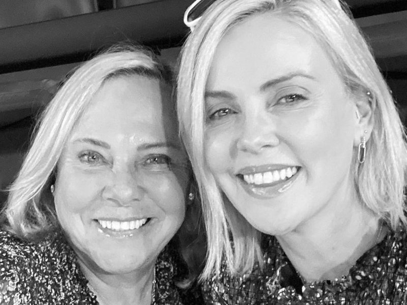 Charlize Theron and her mother Gerda