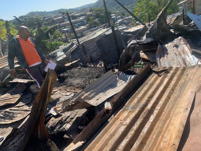 Two killed, dozens displaced in Chatsworth shack fire