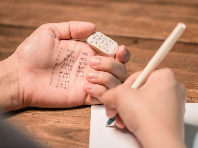 Cheating on exam