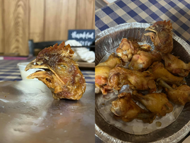 LOOK: Ain't nothing but a chicken wing, and a chicken head too...for this customer