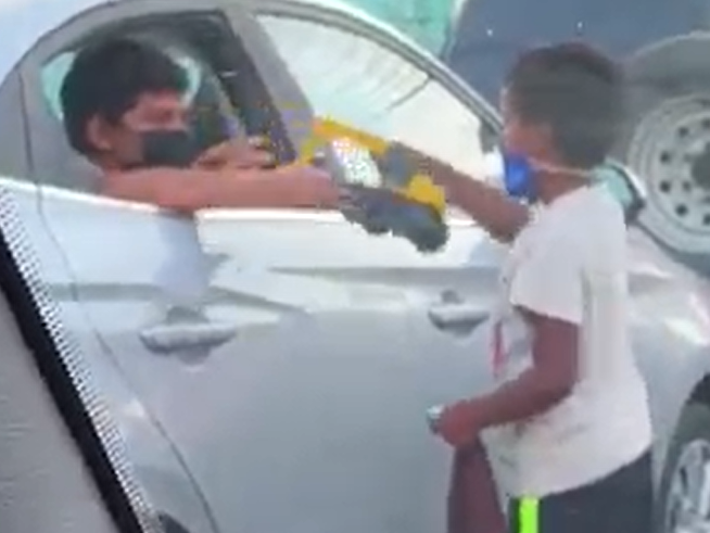 WATCH: Children really are the future - a child shares his toys