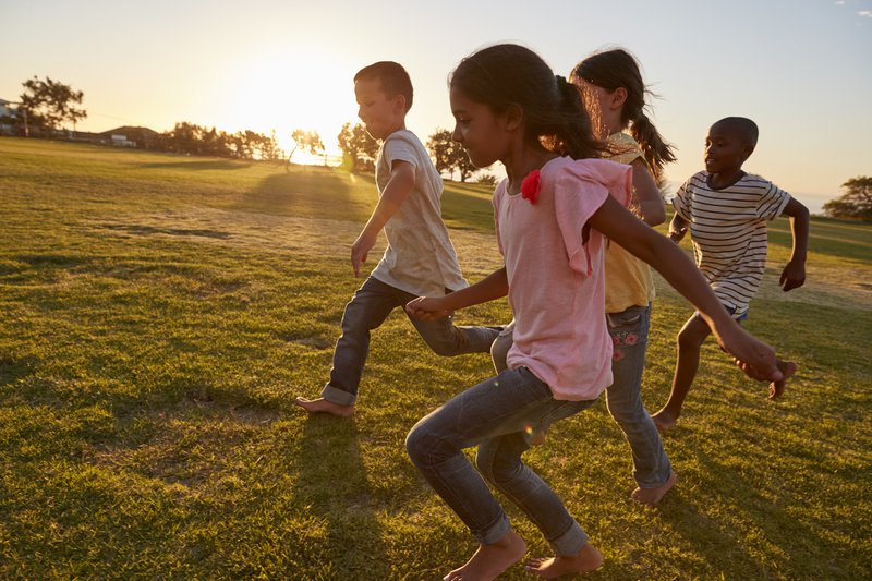 Children playing in the park