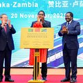Chinese Prime Minister Li Qiang and Zambian President Hakainde Hichilema