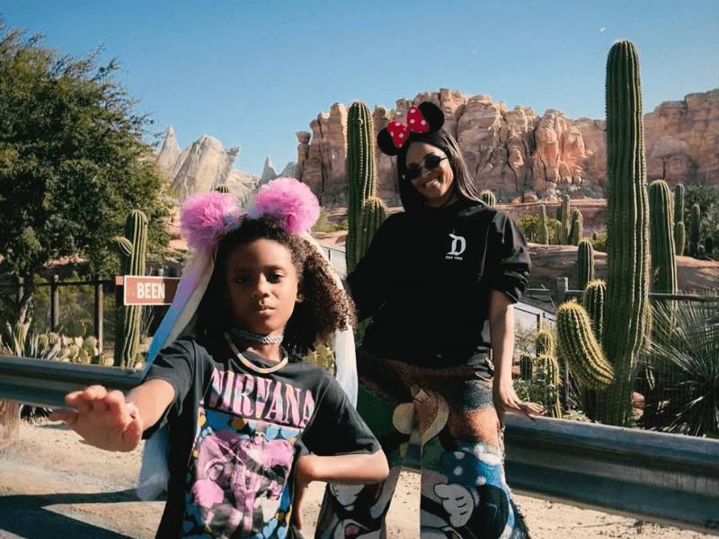 Ciara and her daughter Sienna