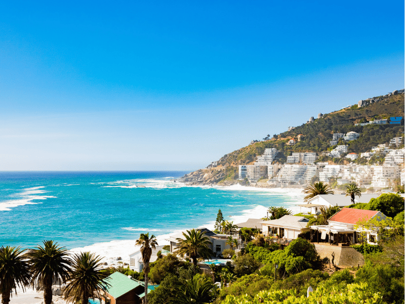 Clifton Beach and apartments in Cape Town South Africa