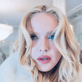 Close up of Madonna's face