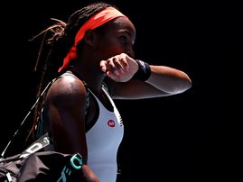 Coco Gauff falls in the Australian Open
