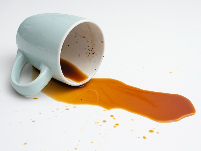 Coffee spill