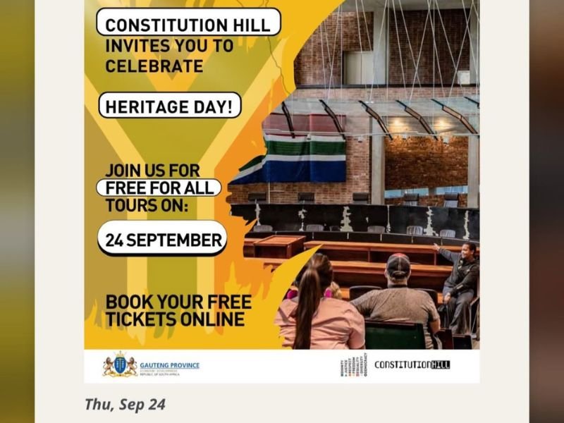 Constitution Hill Heritage Day celebration