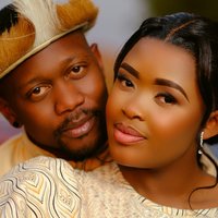 Couple wearing their traditional attire