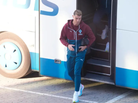 Cristiano Ronaldo at Parken stadium in Copenhagen