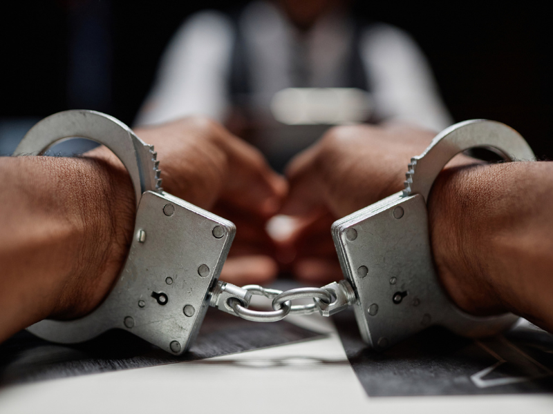 Cuffed hands