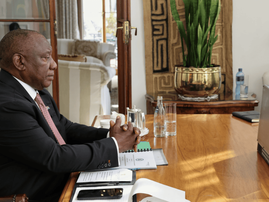 President Cyril Ramaphosa at SA-EU summit