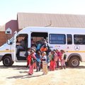 school children in scholar transport