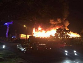 Durban Christian Centre on fire 