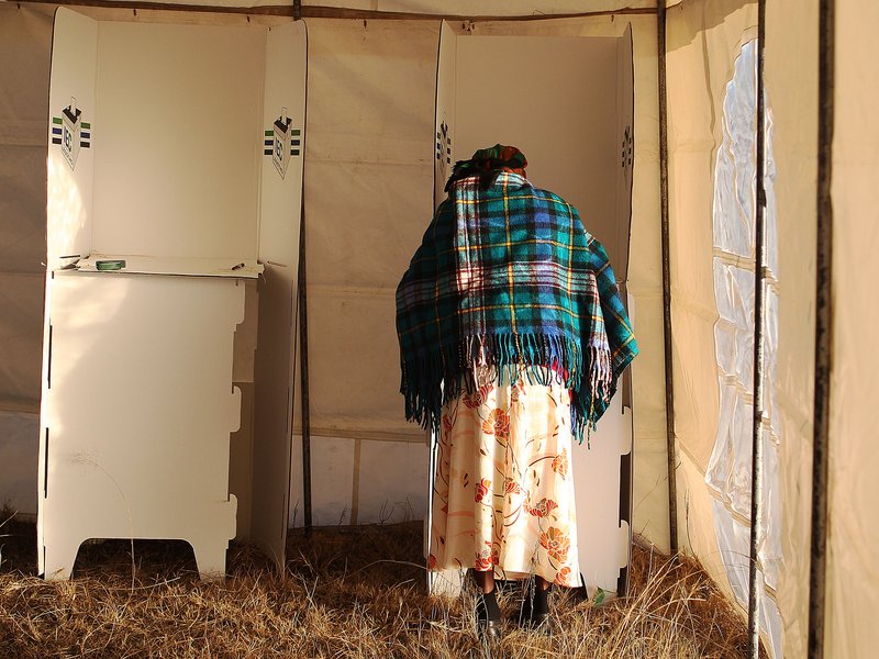 Lesotho voting