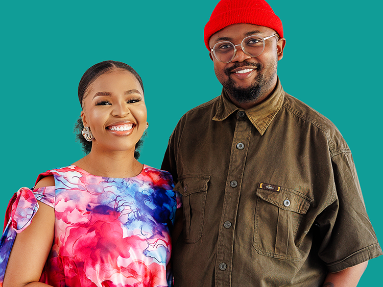 Phenyo and Nozi on the cover of Don't Hold Back for Jac