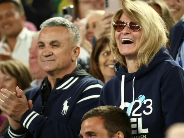 Djokovic's father filmed with fans holding pro-Russia flags at Australian Open