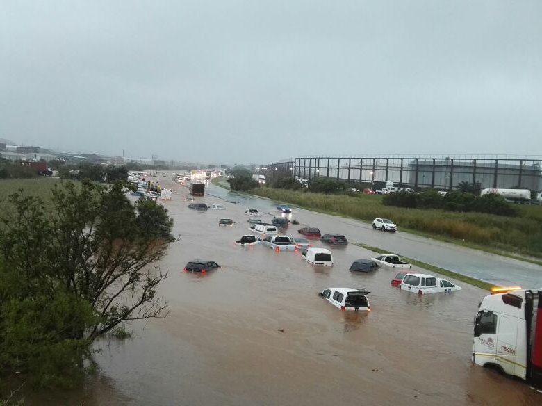 Durban storm - N2 near Toti flooded
