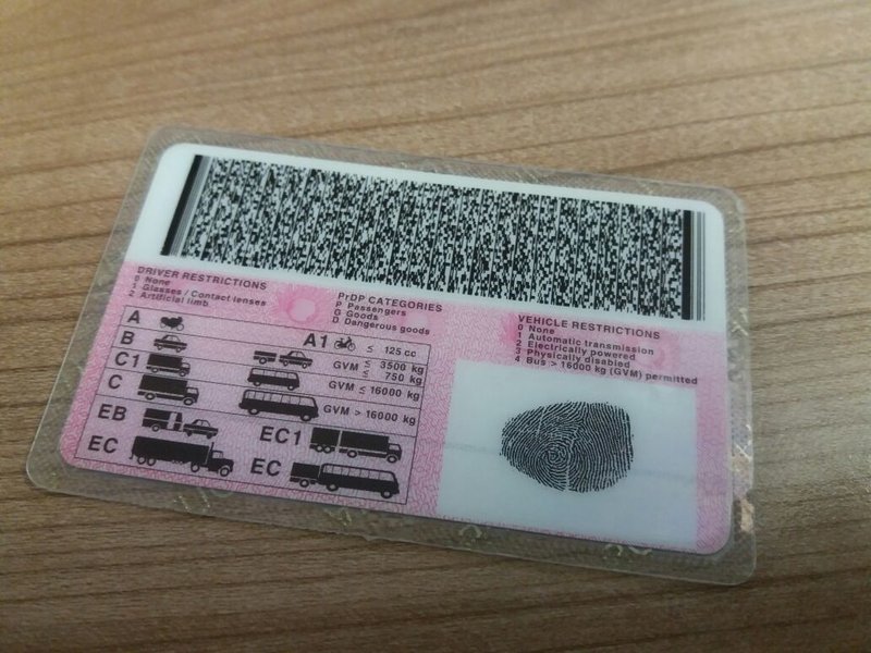 DRIVERS LICENSE CARD SA