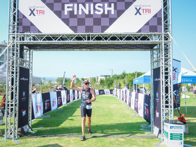 Auto & General Cross Triathlon Steyn City finish line