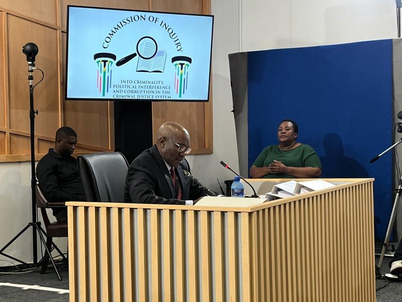 Crime Intelligence head Lieutenant General Dumisani Khumalo at Madlanga