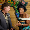 Danny Guselli and executive show producer Tsakane Ndubane share shocked impressions