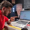 Danny Guselli is shocked by an email opened up on his laptop