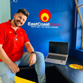 Danny Guselli sits inside a computer lap at Siphesihle High School