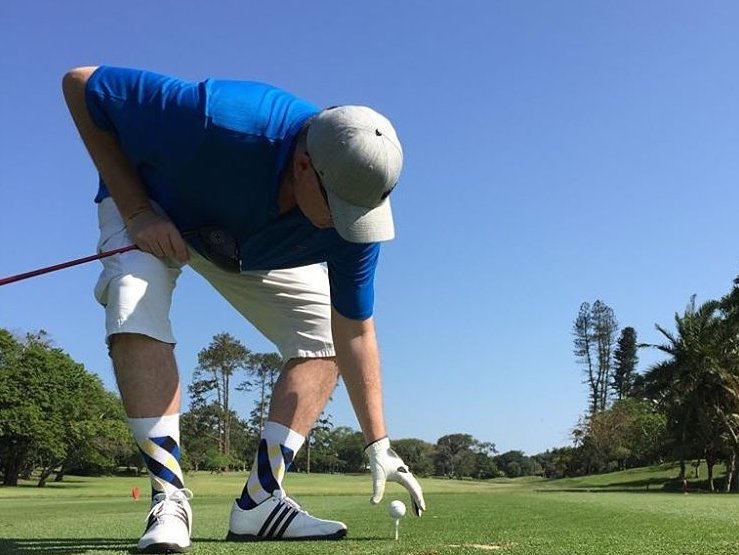 Darren on the golf course
