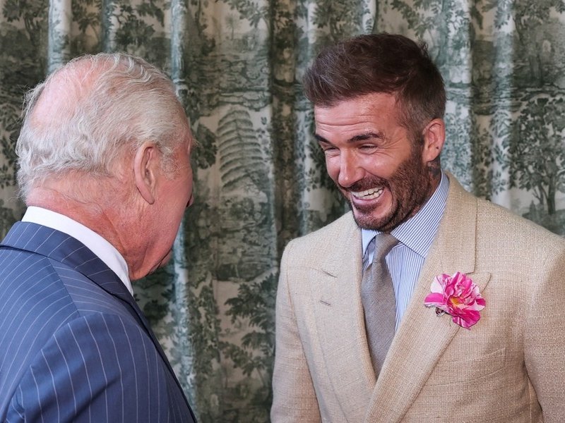 King Charles and David Beckham