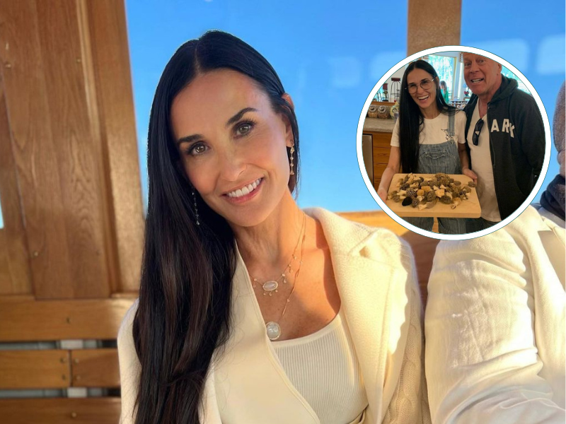 Demi Moore and her ex-husband Bruce Willis