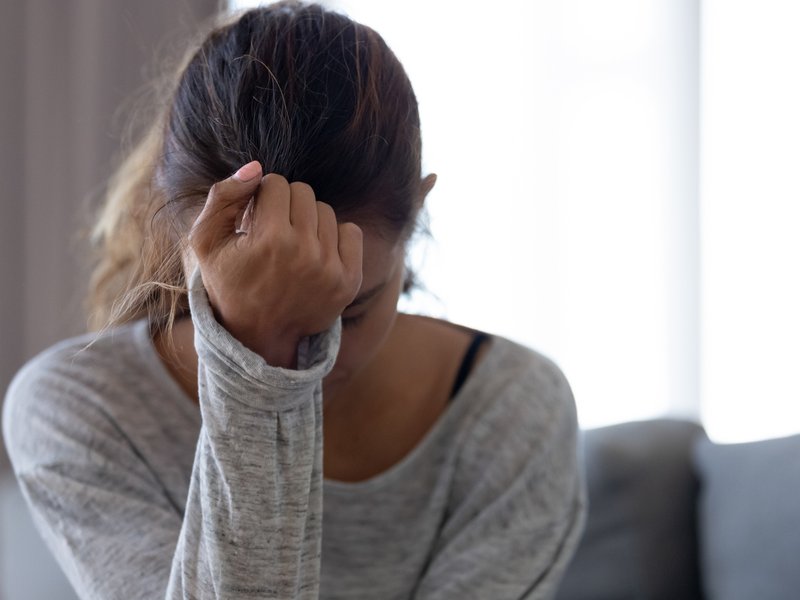 Depressed woman