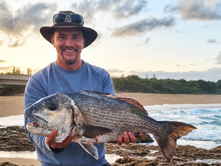 Devon Oosthuizen with a brusher caught down the South Coast