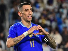 Argentina's forward #11 Angel Di Maria