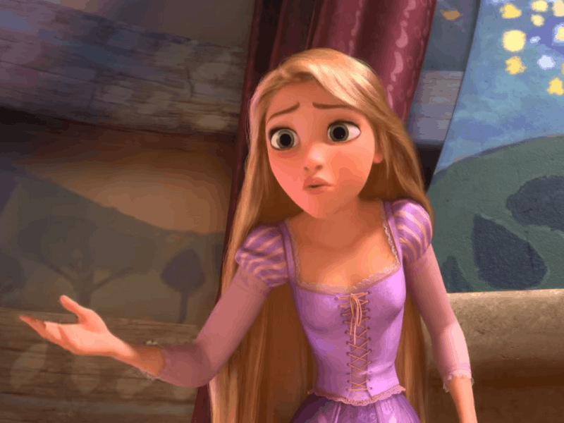Rapunzel in Disney's Tangled movie