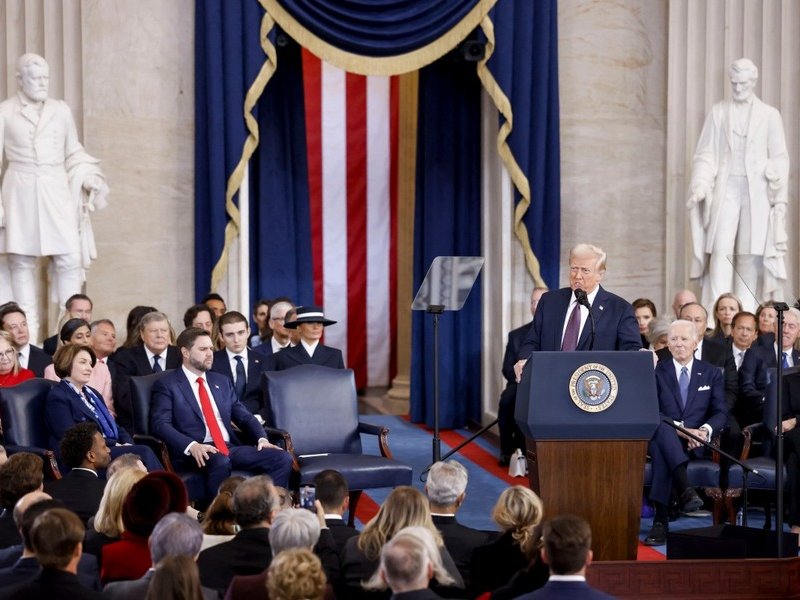 Donald Trump inaugurated January 2025