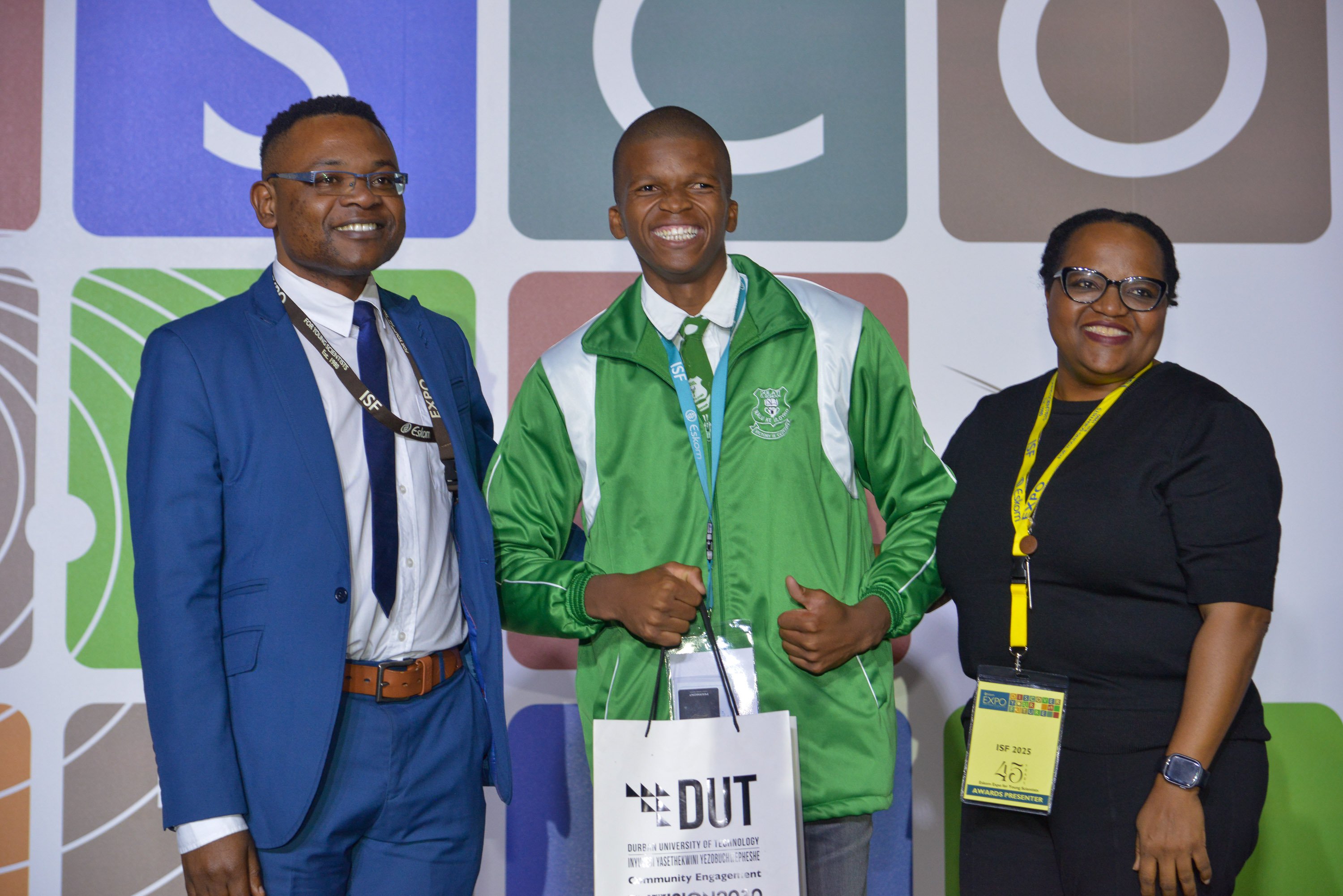 Azola Sihlahla with Dr Farai Dziike and Phumzile Xulu