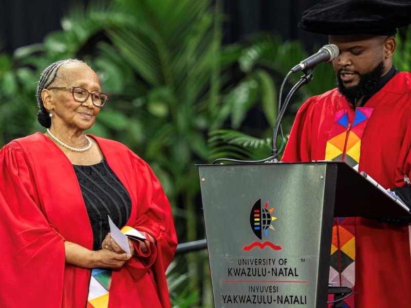 Dr Dolly Nyasulu graduates at age 82