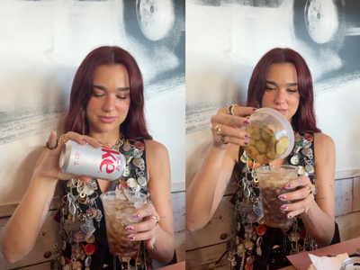 Dua Lipa's "ungodly" drink combo goes viral