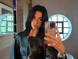 Dua Lipa takes a selfie