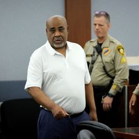 Duane Davis enters the courtroom in relation to the 1996 killing of rapper Tupac Shakur
