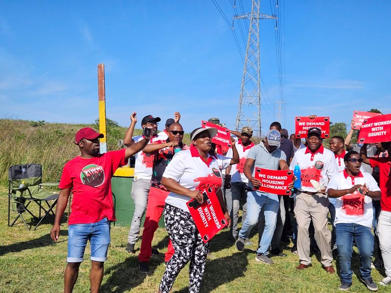 Dube Tradeport employees continue wage strike