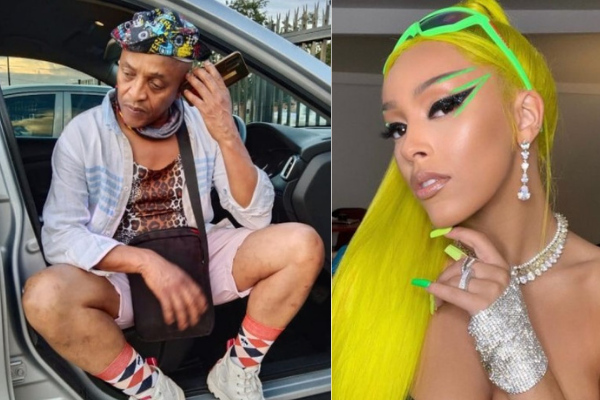 Dumisani Dlamini and his daughter Doja Cat