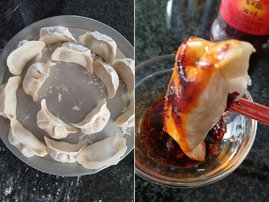 Dumplings made by Vivian Zeng