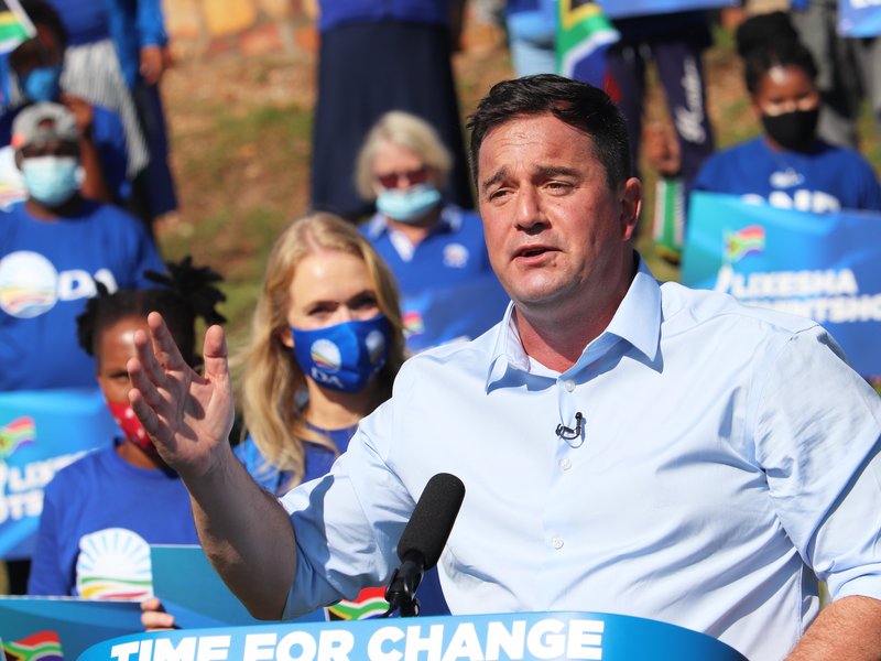 DA leader John Steenhuisen election rally May 2021