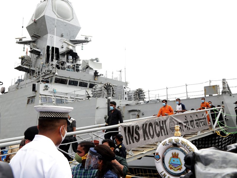 Indian Navy scours the sea for dozens missing after cyclone