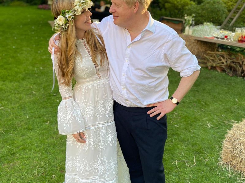 Boris Johnson and Carrie Johnson
